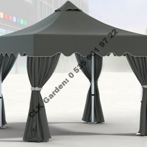 CLK 3x3 Garden Bungalov Cabana Bahçe Çadırı Katlanır Gazebo Tente 20