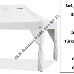 CLK 3x4 Garden Bungalov Cabana Bahçe Çadırı Katlanır Gazebo Tente 7